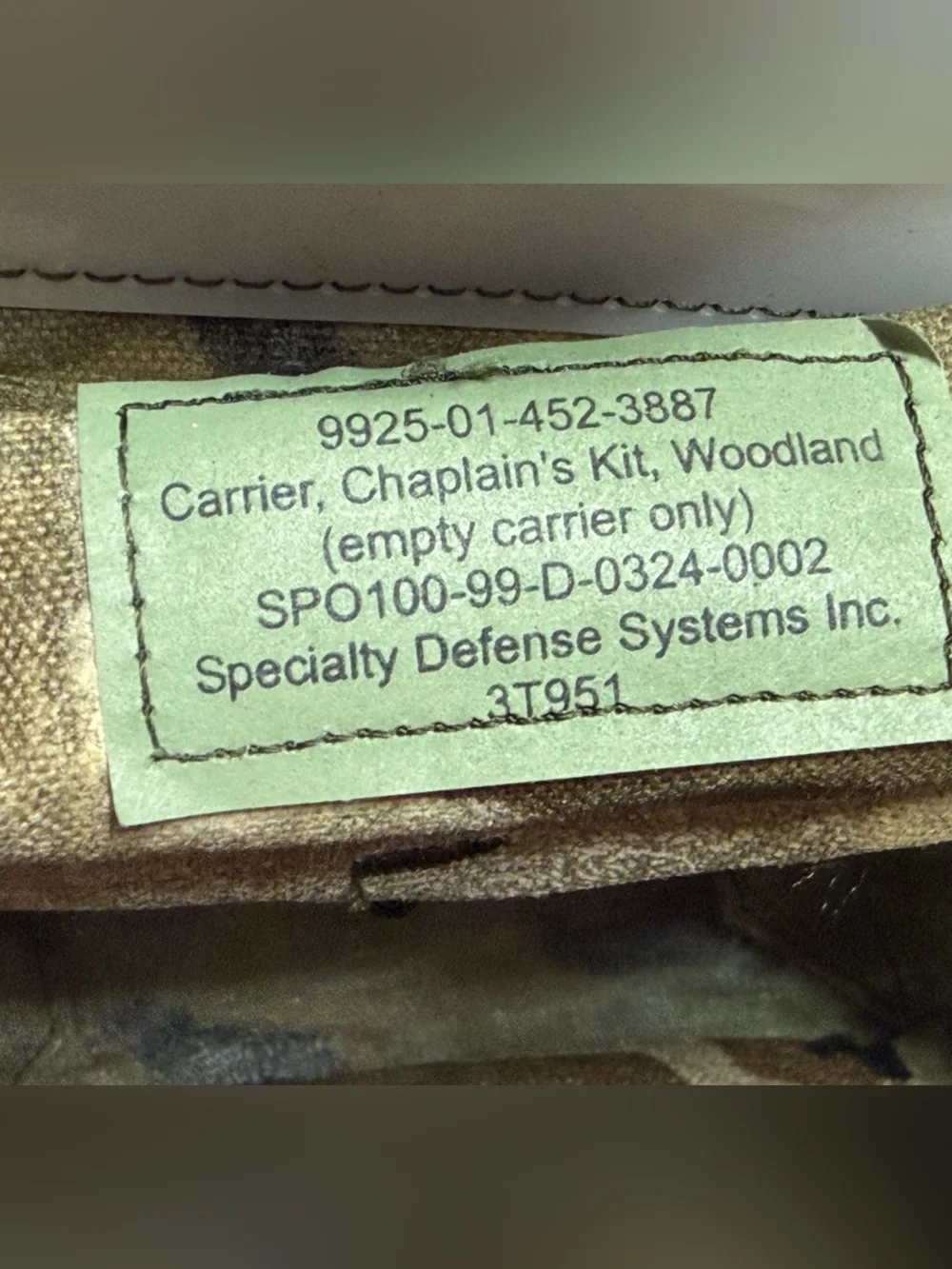 VTG Complete Chaplain’s Kit Woodland - 3T951/ Speciality Defense Systems Prayers